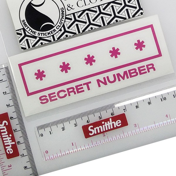 Stiker SECRET NUMBER Logo Cutting Sticker untuk aksesoris Motor Mobil