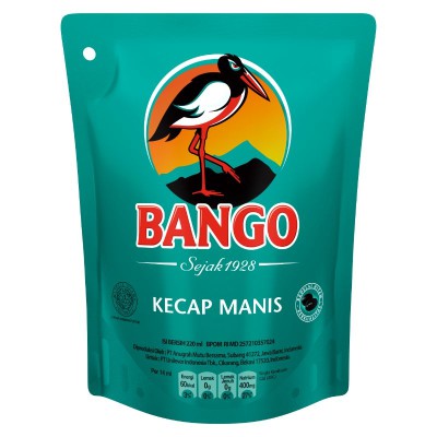 

Kecap Bango Pouch 220 ml / 265 g (kemasan standing pouch)