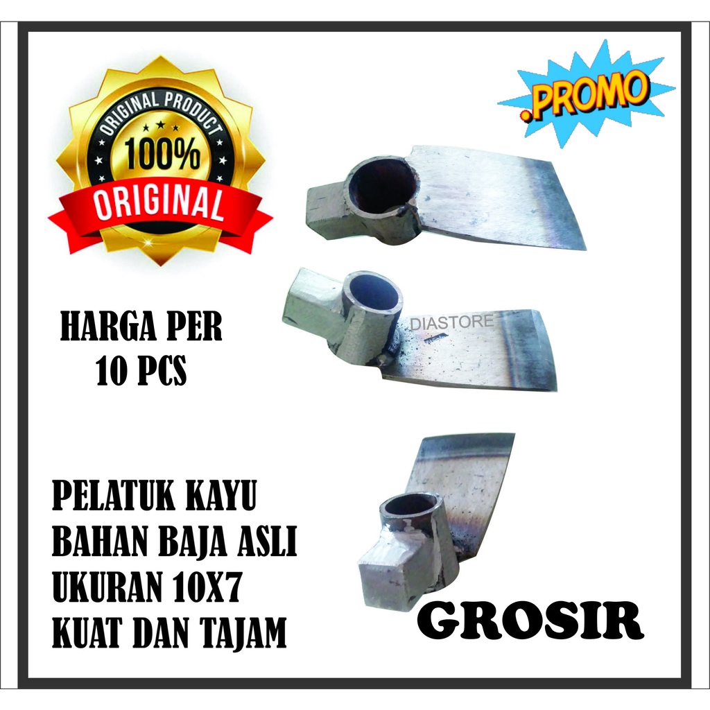 khusus grosir 10 pcs palu kayu bahan baja asli realpic original pelatuk patuk patel pathel petel