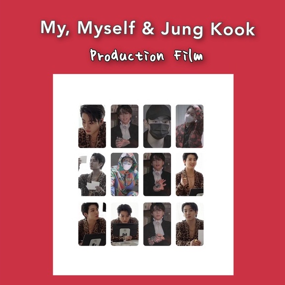 PC BTS PHOTOCARD ME MYSELF & JUNGKOOK PRODUCTION FILM UNOFFICIAL