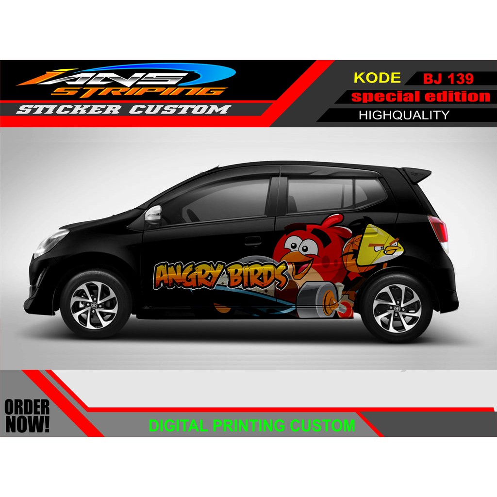 DECAL STIKER MOBIL AGYA AYLA AB