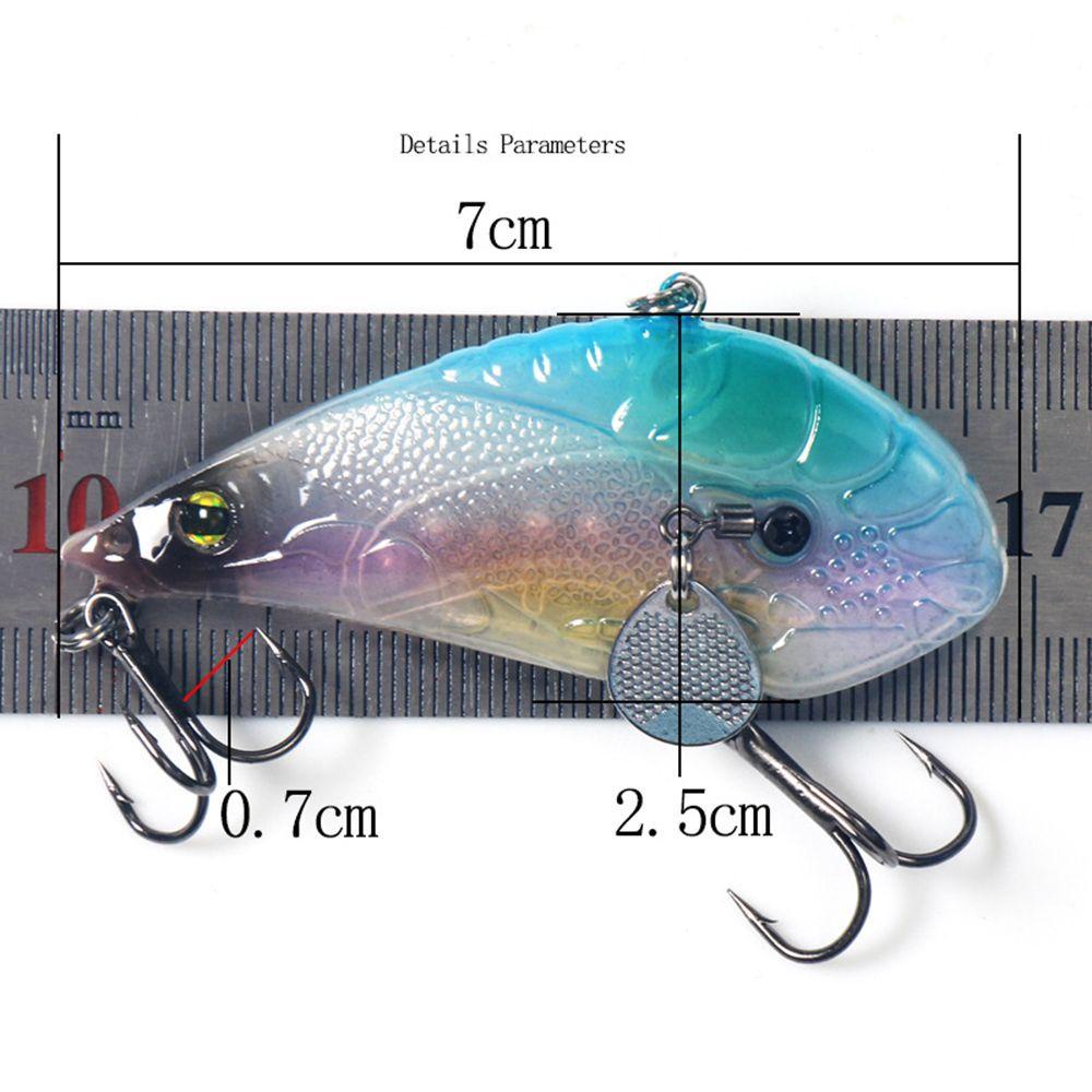 Suyo Umpan Pancing Hard Bait Bentuk Udang Imitasi Ukuran 70mm 18g VIB