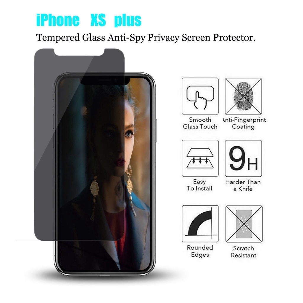 Anti Spy Privacy Film Tempered Glass  Screen Protector for IPhone 7 6 6S 8 Plus X XS XR 11 Pro Max