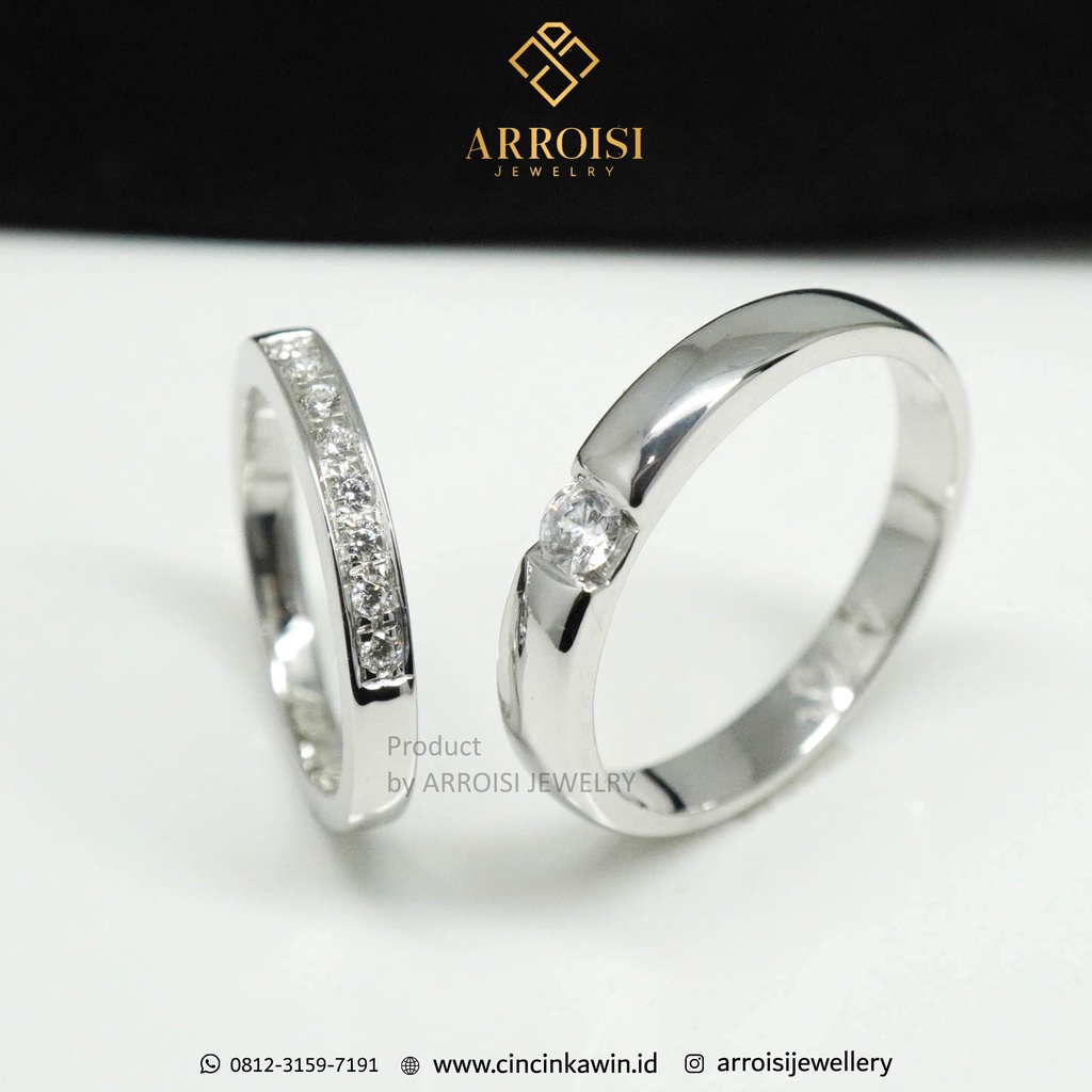 Cincin Nikah Cincin Lamaran Emas Putih dan Palladium Jogja