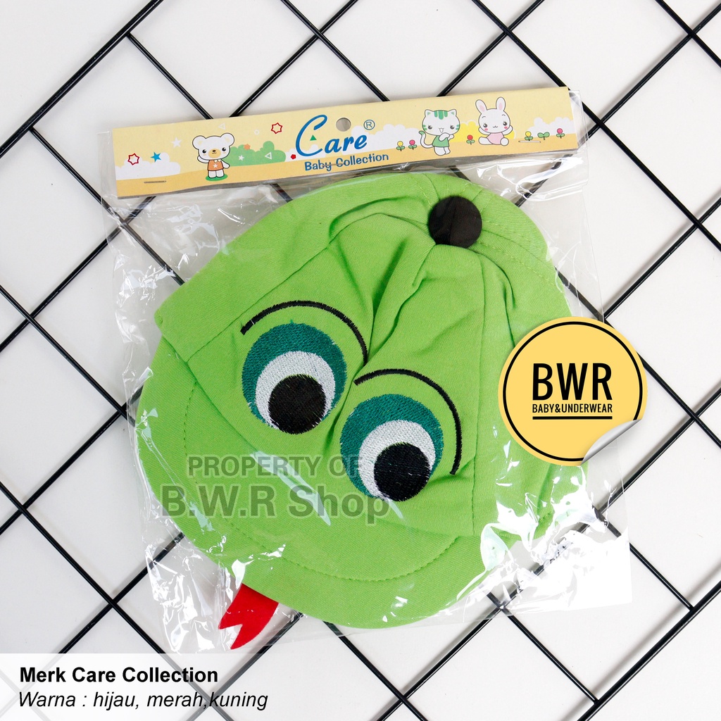 Topi Anak Bayi Laki Laki CARE Motif MATA LIDAH | 0-6 Bulan Topi Bayi Newborn Lucu - Bwr IX