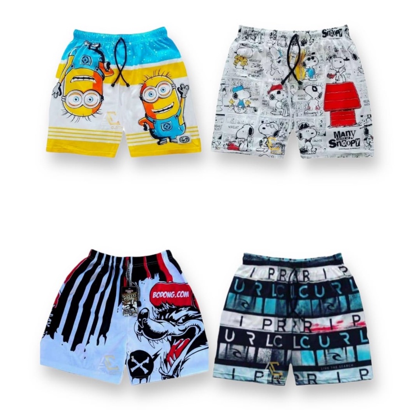 Boxer Pria - Celana Boxer Motif - Boxer Pria Surfing - Celana Pendek - Boxer Motif