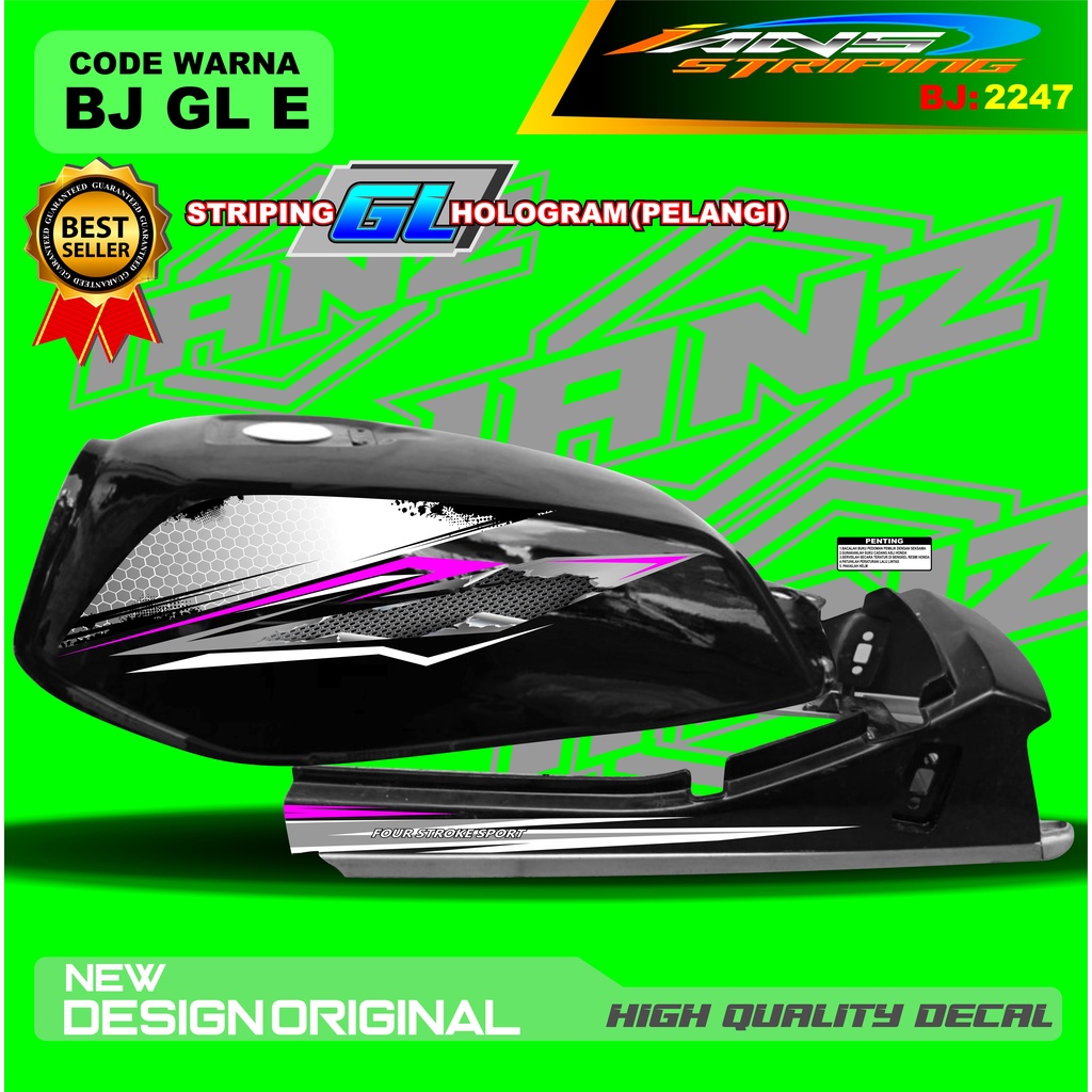 STRIPING MOTOR GL NEW / CUSTOM STIKER MOTOR GL PRO GL MAX GL 100 / STIKER MOTOR