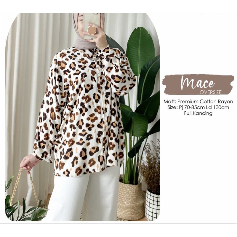 Leopard Tunik | Animal Top Puff sleeve Fashion Korea Baju Balon Lengan Balon Baju Lilac Atasan Balon