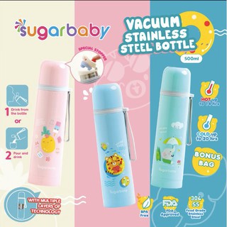 Sugar Baby Vacuum Stainless Steel Bottle | Termos Air Panas 600ML dan 500ml