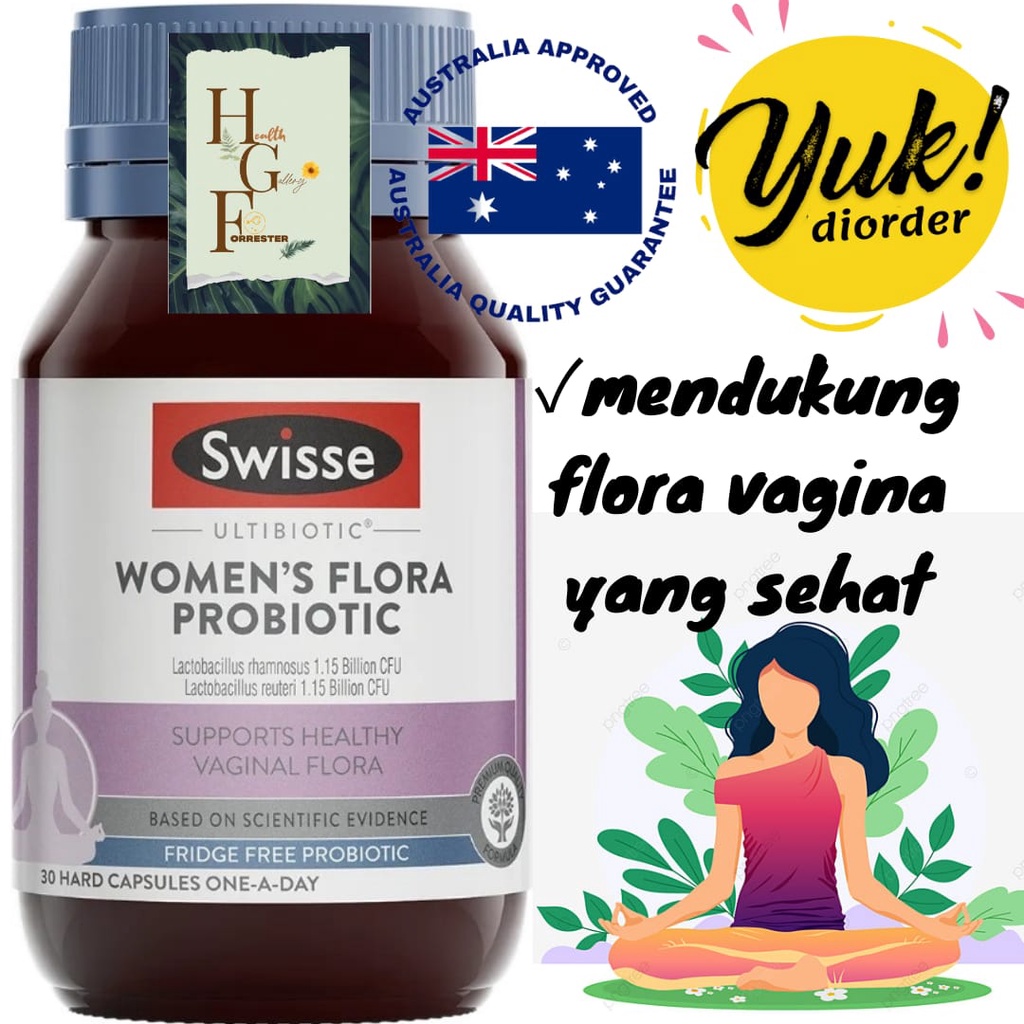 Swisse Ultibiotic Women's Flora Probiotic 30 Capsules