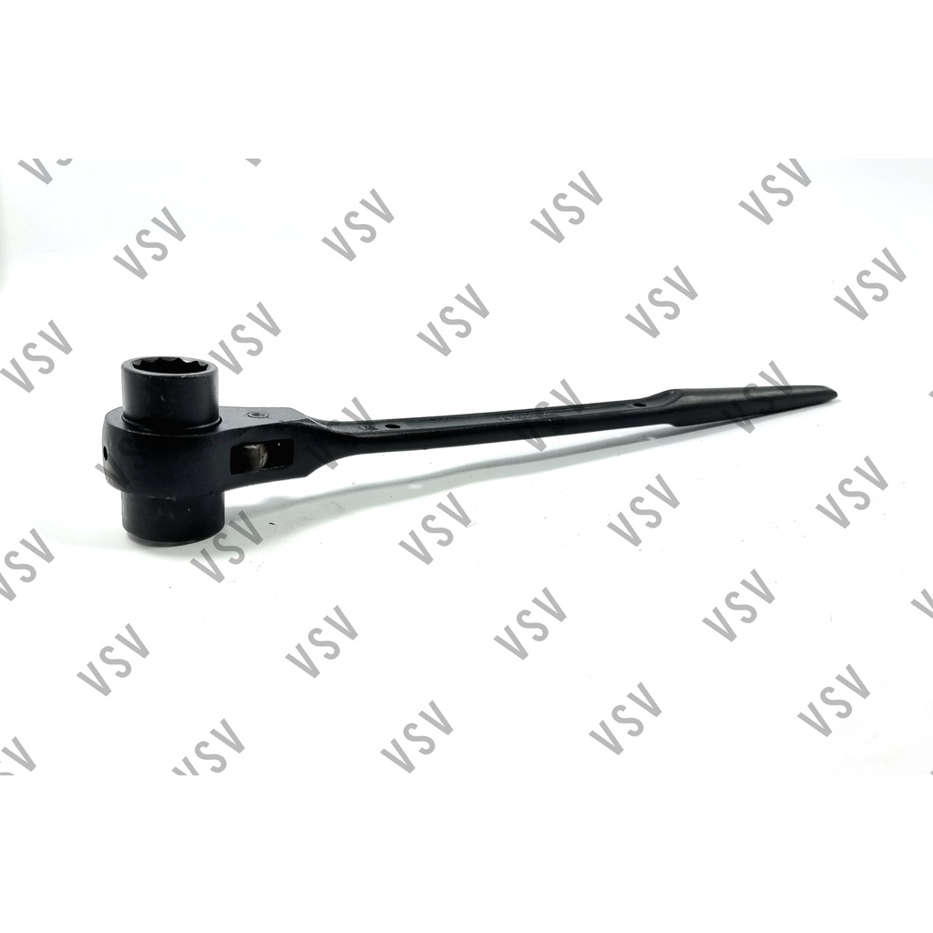 Kunci Ring Double Rachet 19x22mm Kunci Skafolding Construction Wrench Sok Rachet
