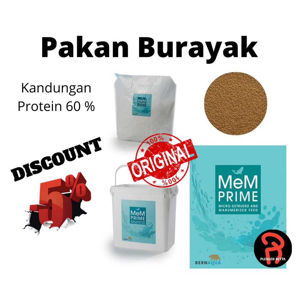 PELET MEM 200-300 MIKRON PELET IKAN BURAYAK