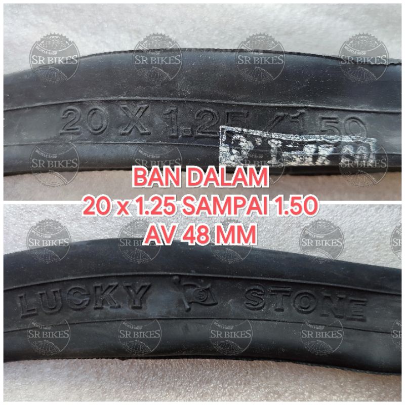 Ban Dalam 20 x 1.25 - 1.35 - 1.50 Sepeda Lipat Minion. AV PENTIL MOTOR. LUCKY STONE