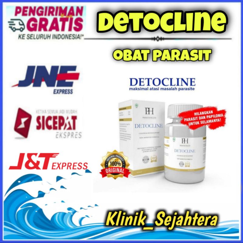 Detocline obat penghilang parasit deto cline obat anti cacingan obat bau mulut obat multi guna asli