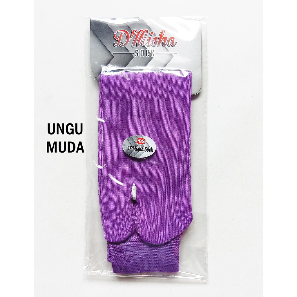 Kaos Kaki Jempol Muslimah Polos Banyak Warna-Ungu Muda