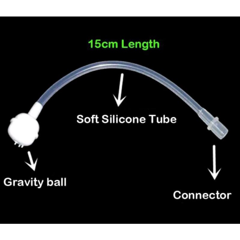 Universal Weighted Straw / Sparepart Bagian Sedotan Botol Minum Bayi dengan Pemberat selang UWS / Selang bandul botol minum / Connector Sedotan Bandul Botol Minum Anak / Sedotan Pengganti Botol Minum