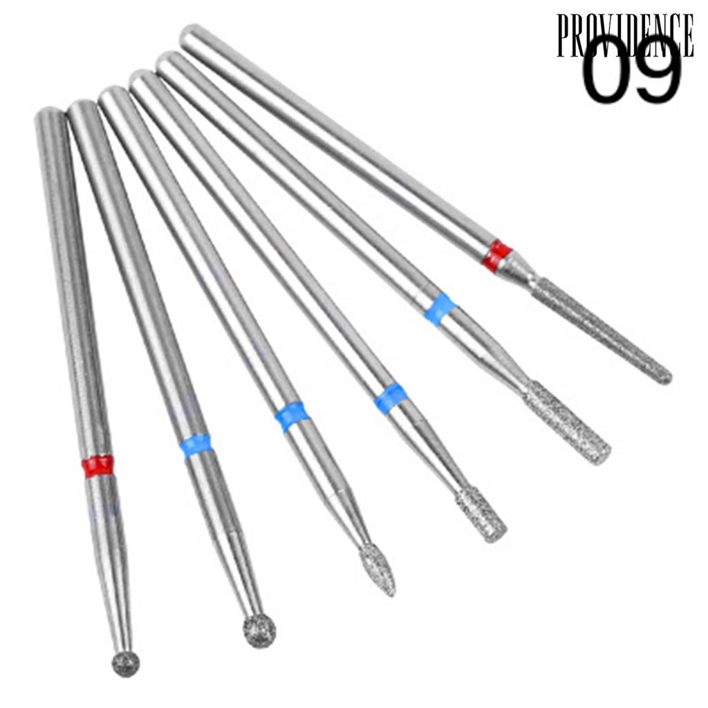 Providence 6Pcs Emery Rotary Nail Art Drill Bits Manicure Pedicure Gel Polish Removal Tool