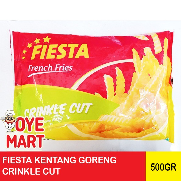 FIESTA KENTANG GORENG CRINKLE CUT 500GR FRENCH FRIES KENTANG GORENG BEKU