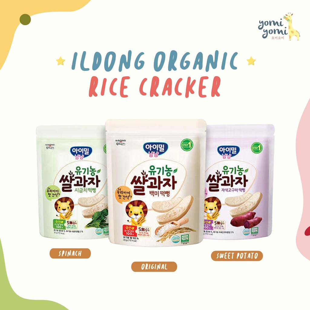 Ildong Baby Rice Snack/ Snack Baby / Snack Bayi Korea/ Snack Sehat Bayi