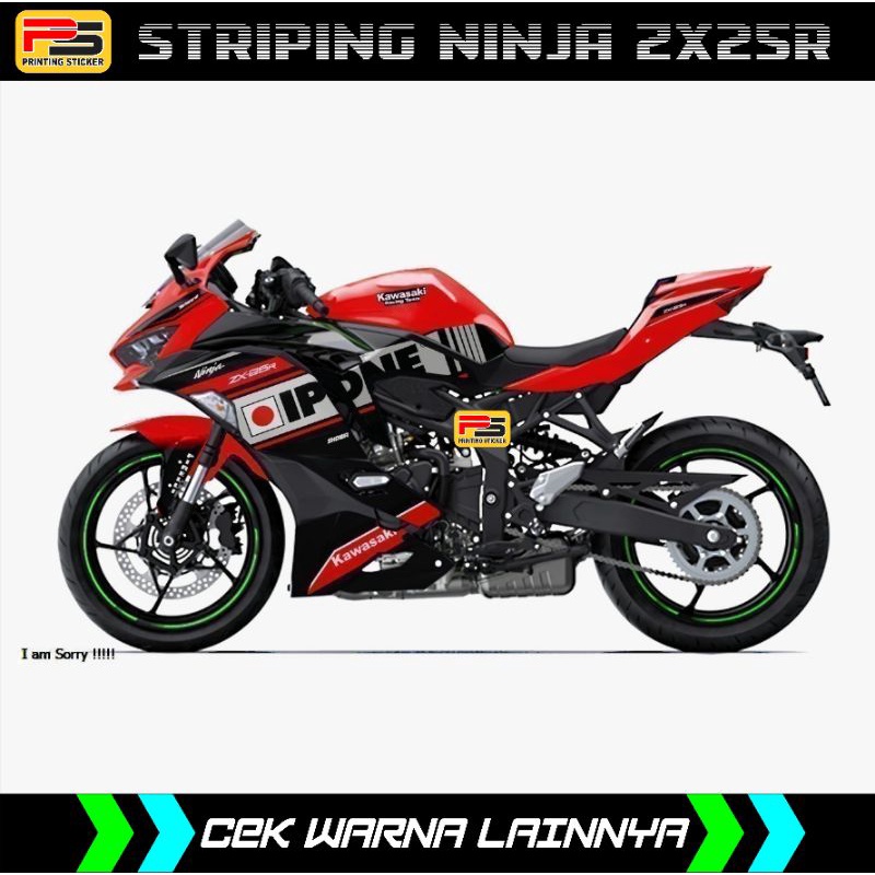 Striping Ninja ZX25R / Decal Sticker Kawasaki Ninja ZX25R