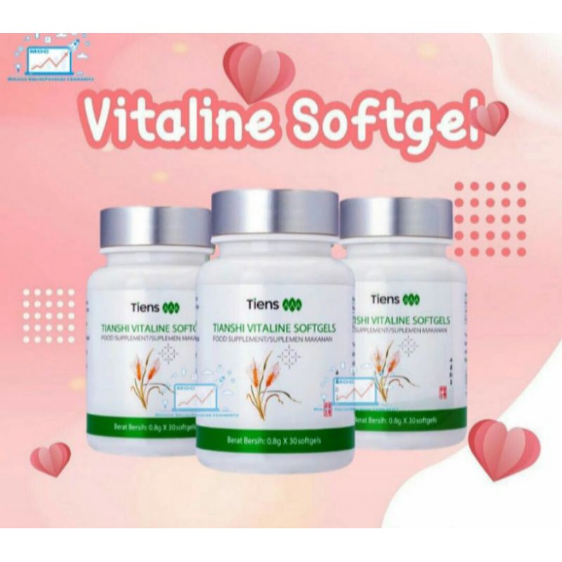 Pemutih Badan VITALINE SOFTGEL TIENS 100% ORI
