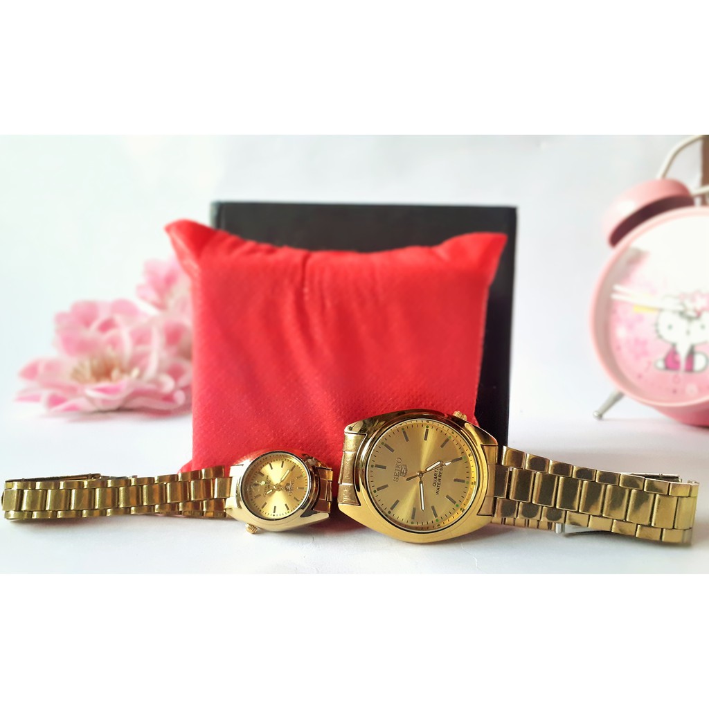 Jam Tangan Couple Rantai Kece Gratis Kotak