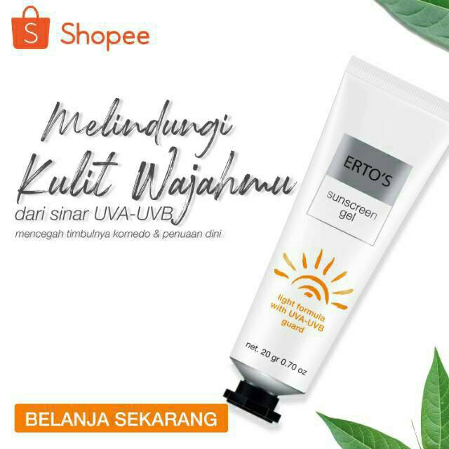 [ORI] Sunscreen Gel Sunblock Melindungi Wajah dari Sinar Matahari UVA UVB Tidak Lengket &amp; Menyatu dengan Bedak - Skincare 100% ORIGINAL