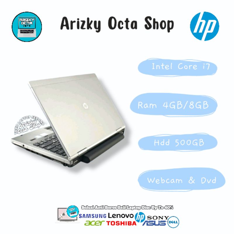 LAPTOP HP CORE I7 RAM 4/8GB 500GB HP Elitebook  BEKAS MULUS MURAH SEDANG PROMO