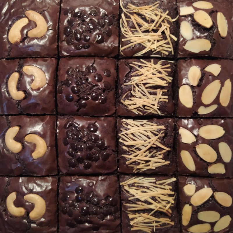 

Fudgy Brownies Shiny Crust