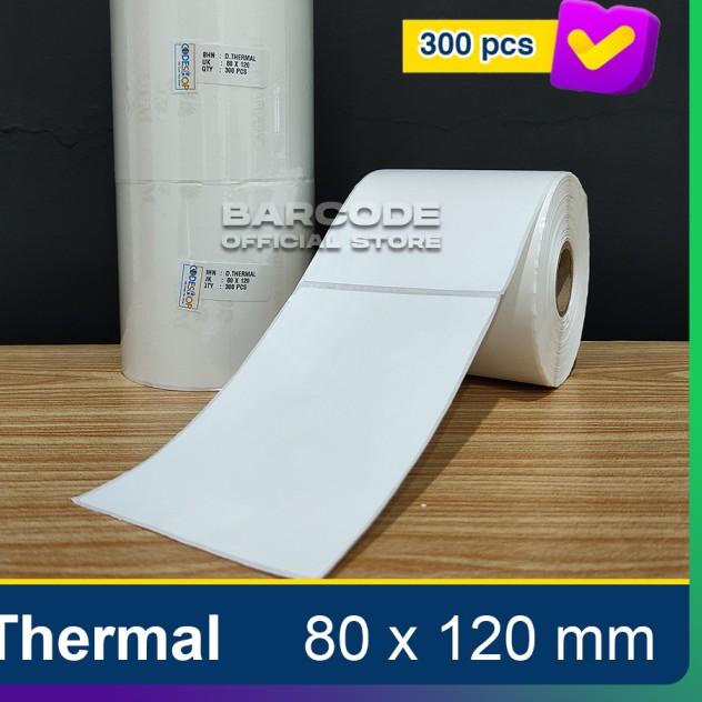 

○ LABEL THERMAL 80 X 120 STIKER BARE 80X120 MM 80X120MM ISI 300 PCS ♛