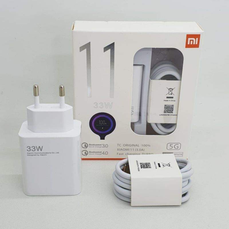 CHARGER TC XIAOMI MI 9 / MI 10 / MI 11 33WATT FAST CHARGING