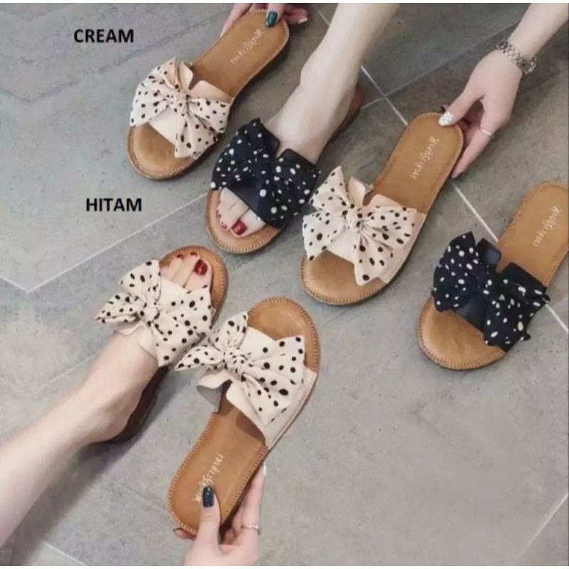 Ramadan Sale Sandal Kokop Teplek Pita Polkadot AG06