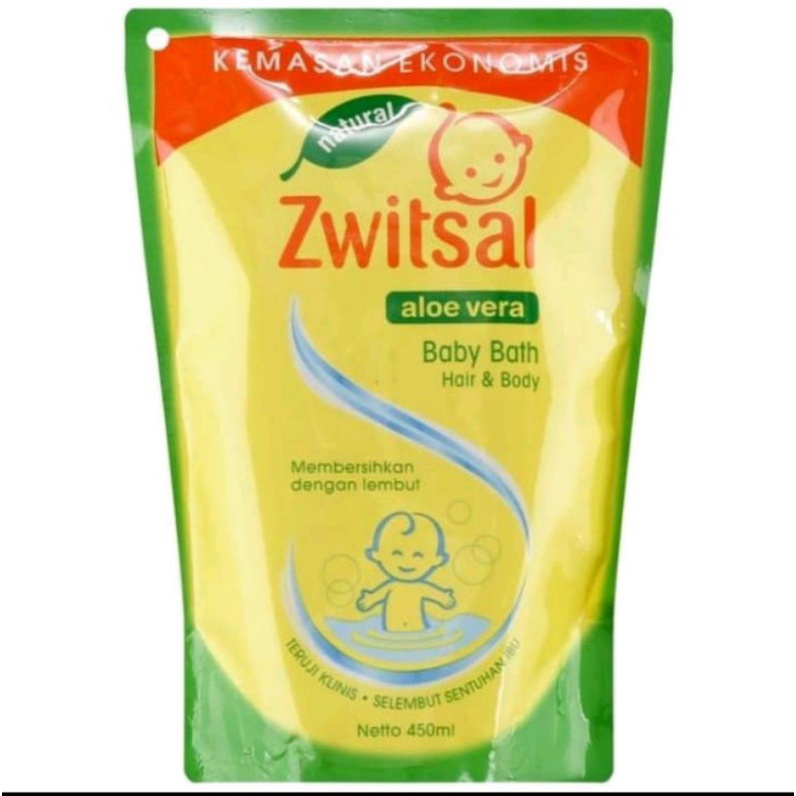 zwitsal baby bath 2in1 450ml &amp; 600ml