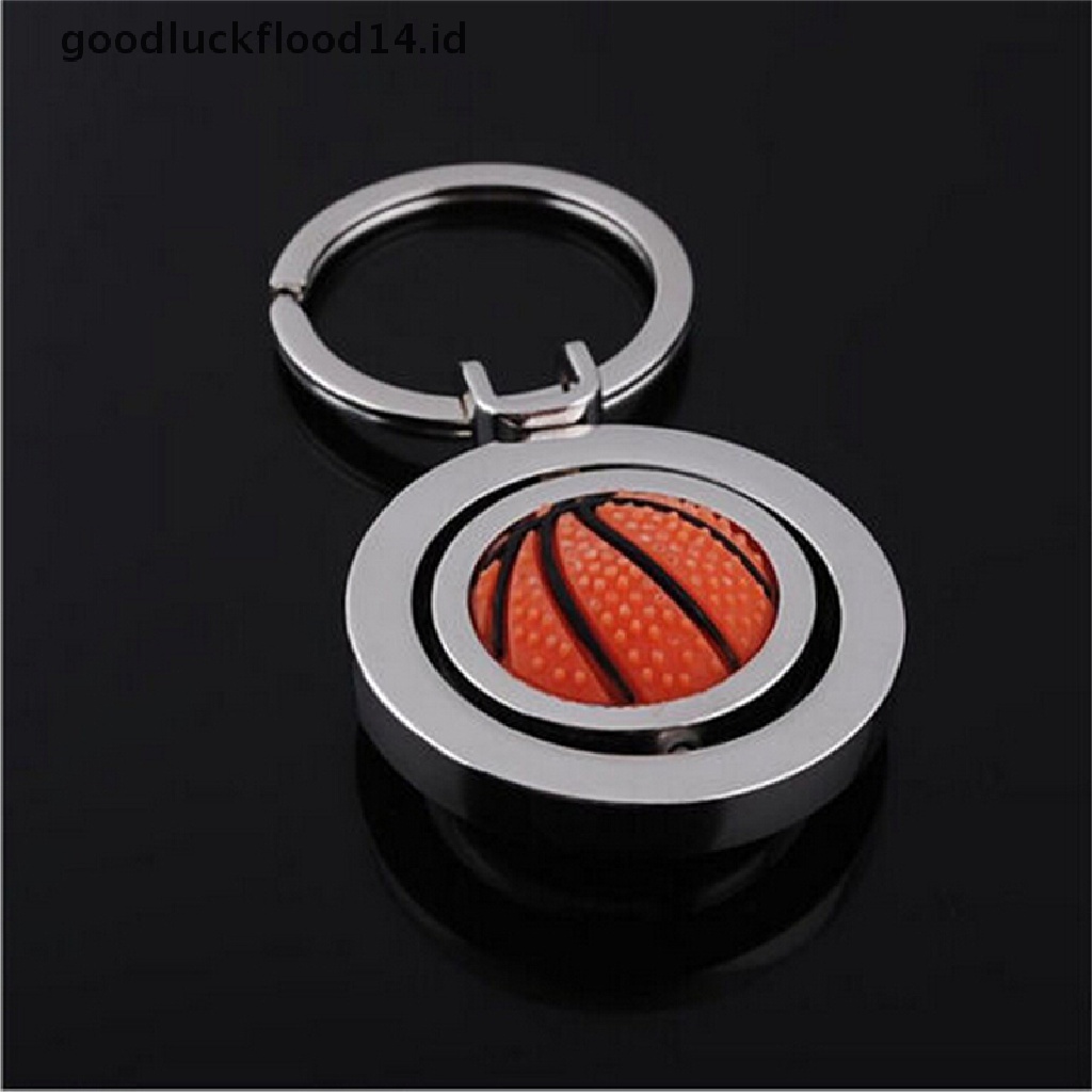 [OOID] 3D Sports Rotating football soccer Keychain Keyring Key Chain Ring Key Fob ball ID