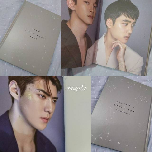 Exo Diary Book Season Greeting 2019 ( OFFICIAL ) + FREE STICKER PICT