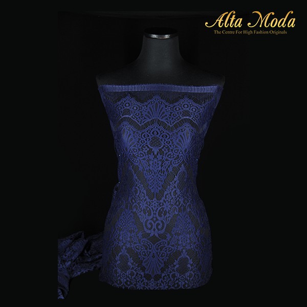 

Alta Moda Brokat Semi Perancis Tradisional Keraton Navy (2.5M)