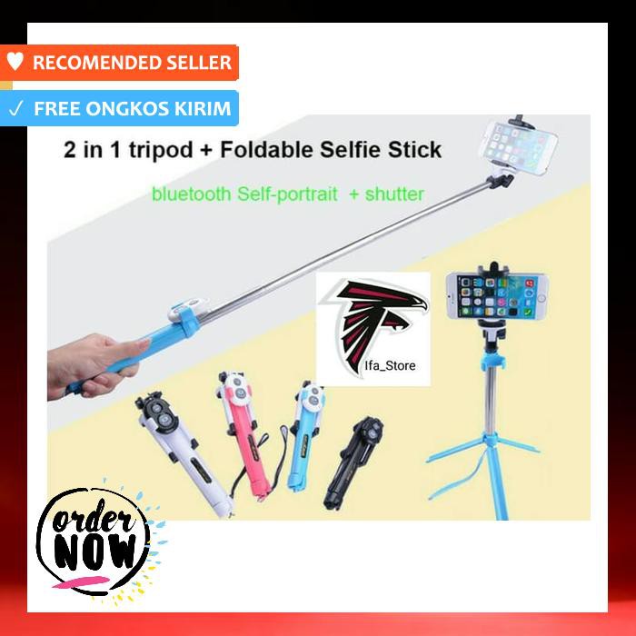 selfie stick wxy 01 for android ios 3in1 tongsis lipat tripod tomsis