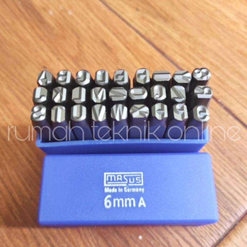 

MASUS Germany Huruf Ketok dan Angka Ketok 6 Mm Stamp Punch Letter A - Z and Figure 0 - 9 Set