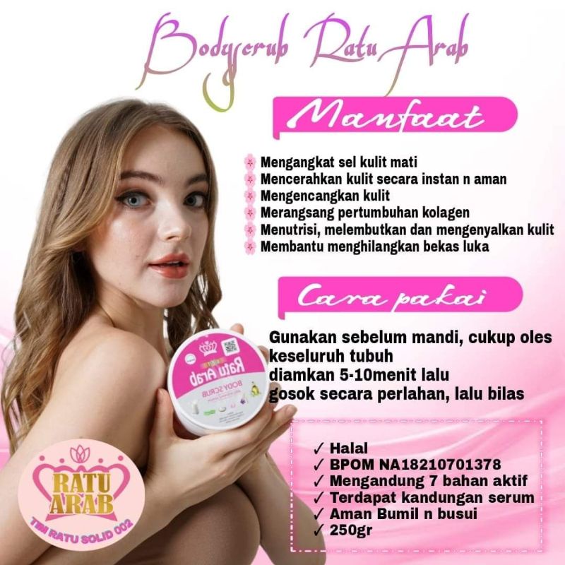 scrub ratu arab/ body scrub
