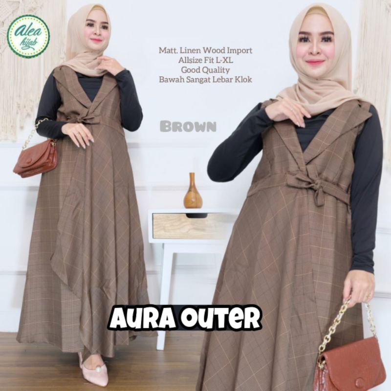BEST SELLER OUTER AURA LINEN WOOD ALLSIZE FIT TO XL