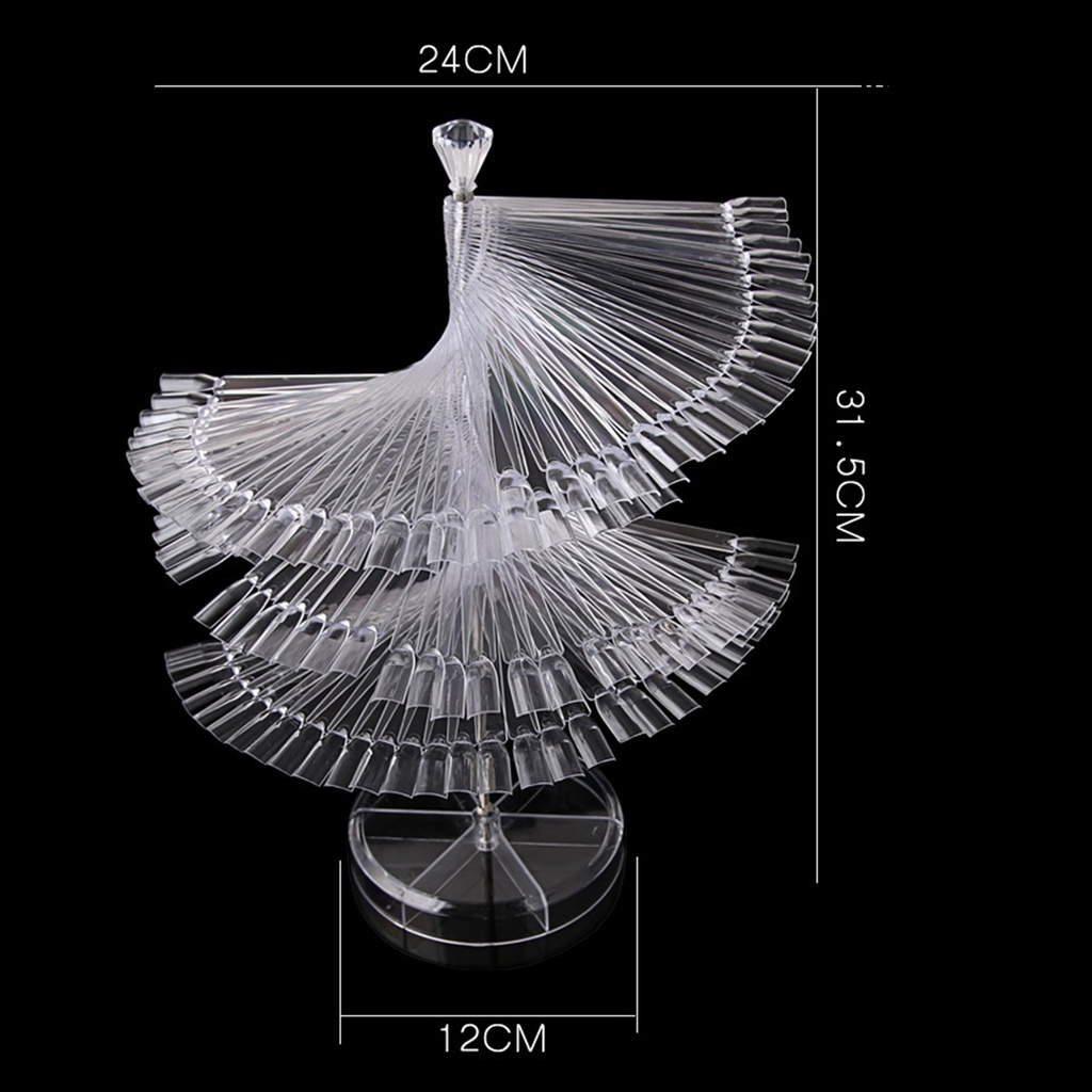 Providence Stand Holder Display Kutek Gel Bahan Plastik Bisa Dilepas / Diputar Reusable Untuk Salon
