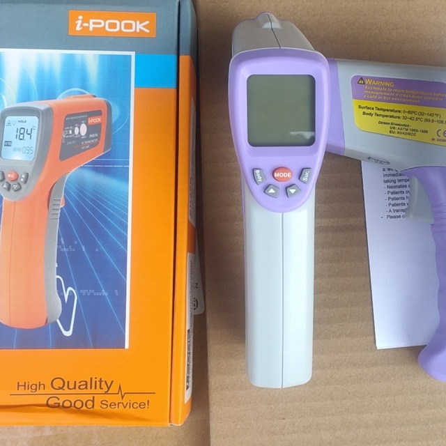 READY Termometer Infrared. Termometer Digital. Tanpa kontak. Termometer i-POOK PK58B . #Cegahcorona