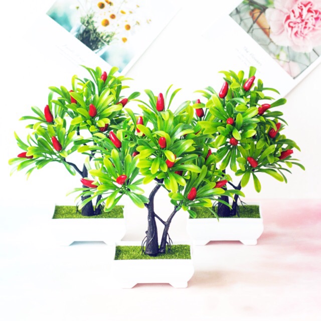 AM351 Bunga plastik / Pajangan bunga Artifisial / Buah Plastik Imitasi  Vas Petak-2