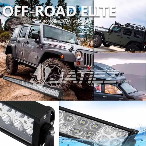 Lampu LED Bar Offroad 300w 135cm Jeep JK Wrangler Jimmy Pajero Fortuner Triton Navara Hilux LED