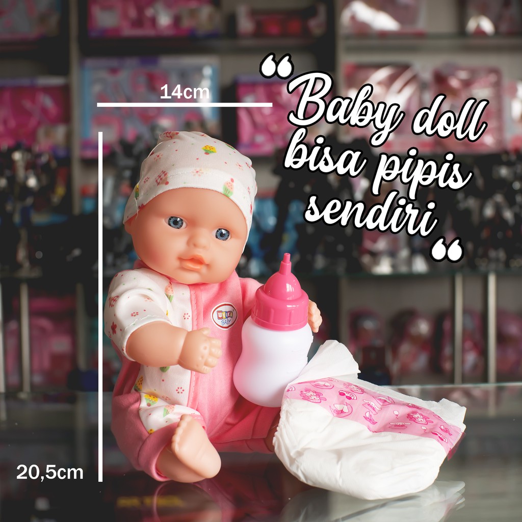 KID TOYS - Boneka Bayi Bisa Minum Pipis Bicara Baby Alive Doll Boneka Anak-Anak Edukasi Boneka UKOKA