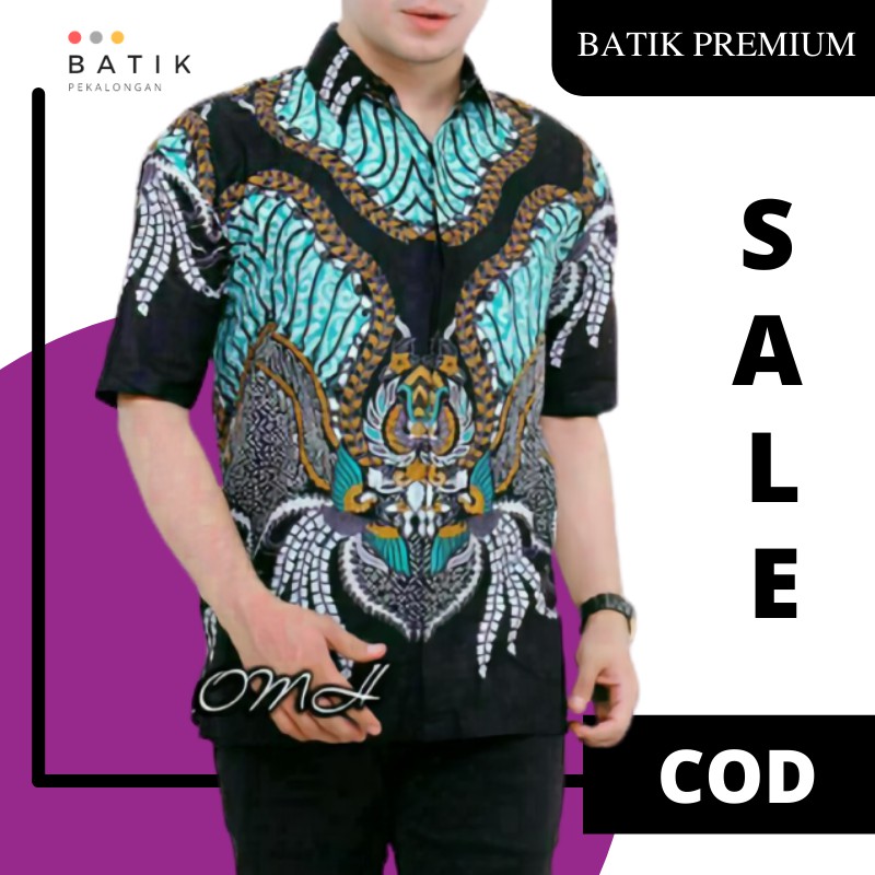 Batik Pria Lengan Pendek Premium Modern Terbaru Batik Anak Muda Batik Pria Lengan Pendek Pekalongan