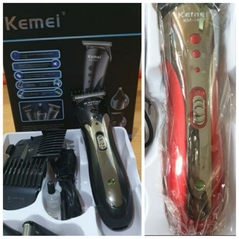 Mesin Cukur Kemei Hair Clipper 3 in 1 alat cukur rambut charger KM 1407