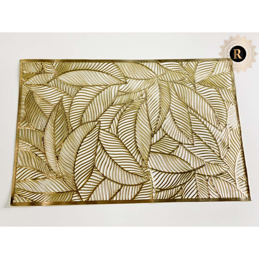 TAPLAK MEJA PLACEMAT PVC GOLD MUTIFUNGSI