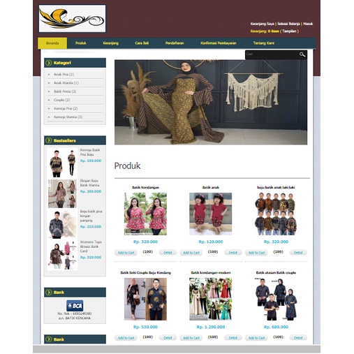 Source code Toko Online PHP Native dan Mysql