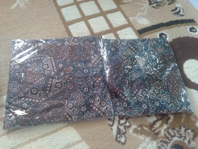Batik Keluarga,batik Couple Ayah Anak Motif Mataram Coklat
